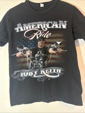*VINTAGE* Toby Keith Mirrored American Ride Graphic T-Shirt
